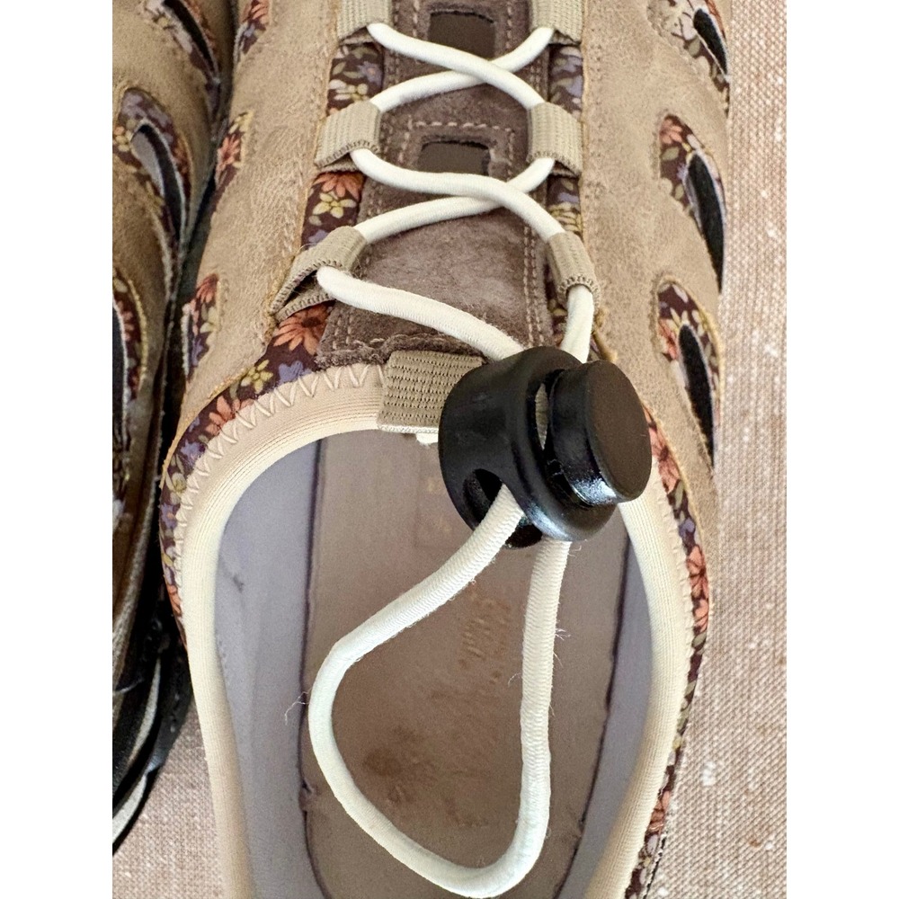 Rieker Walking Sneakers Tan Suede Floral Gorpcore Active Comfort Shoes Sz 9 - Picture 11 of 14